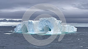 Beautiful Iceberg in Antarctica travel on ship