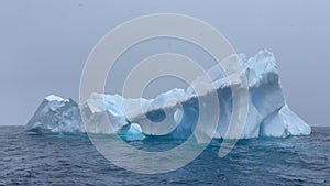 Beautiful Iceberg in Antarctica travel on ship