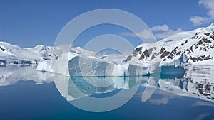 Beautiful Iceberg in Antarctica travel on ship