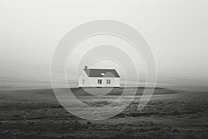 beautiful iceland in style of minimalism