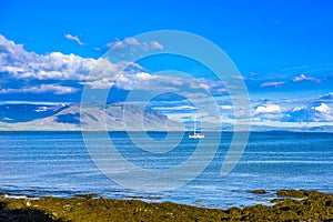 Beautiful Icelandic Fjord seascape