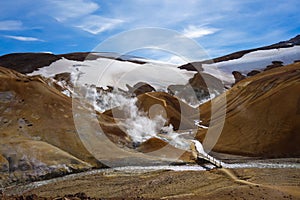 Beautiful Icelandic landscape in wizarding mountains. KerlingarfjÃ¶ll, Iceland.