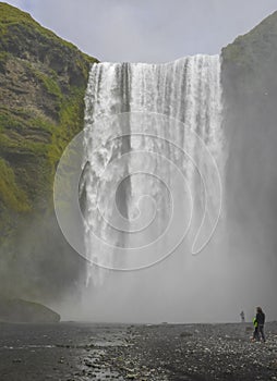 Beautiful Icelandic waterfall vista