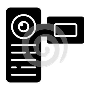 Beautiful icon of handycam, camcorder vector for premium use