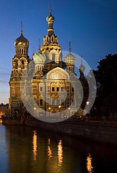 Cathedral of Christ the Saviour in St Petersburg, Russia