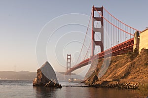 Beautiful San Francisco\'s Golden Gate Bridge. photo
