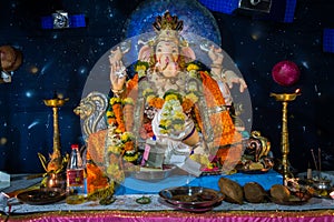 A beautiful idol of Lord Ganesha