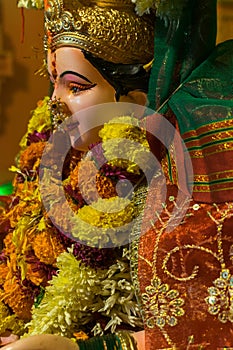 A beautiful idol of Maa Durga photo