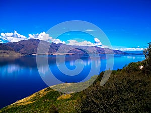 The beautiful and idyllic Lake Hawea, South Island, New Zealand