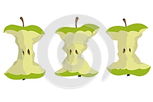 A beautiful illustration of apple core