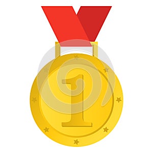 A beautiful illustration of winner medal vector design