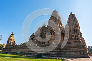 Beautiful image of Kandariya Mahadeva temple, Khajuraho, Madhyapradesh, India