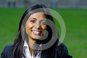 Beautiful indian girl smiling