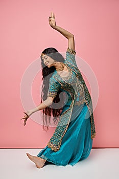 beautiful indian woman in traditional clothes