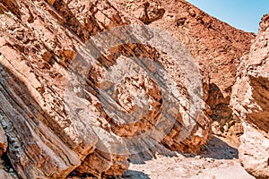 Beautiful inspiring landscape - Death Valley National Park. Red rocks. Concept, travel, tourism, nature