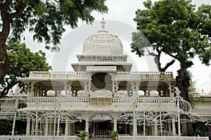 Beautiful interior of city palace, Udaipur