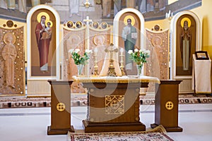 beautiful interior of the Ukrainian Orthodox Church