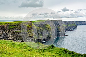 Beautiful Irish landscape of the Cliffs of Moher