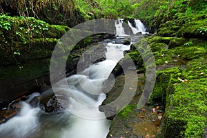 Beautiful irish waterfall