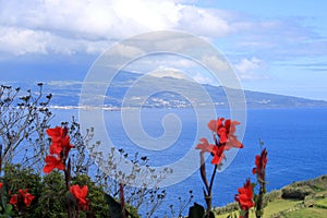 The Beautiful Isla Faial at the Azores Portugal and Pico