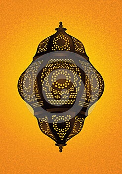 Beautiful Islamic Lamp for Eid / Ramadan Celebrations - Vector