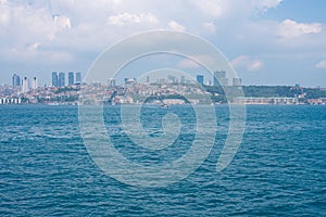 Beautiful istanbul skyline on a sunny day