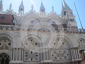 Beautiful churches of Venice in summer photo
