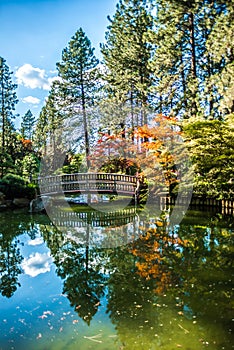 The beautiful Japanese Garden at Manito Park in Spokane, Washingon