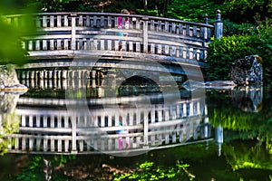 The beautiful Japanese Garden at Manito Park in Spokane, Washingon