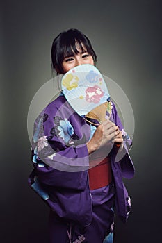 Beautiful japanese woman smiling