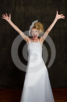 Beautiful joyful Bride