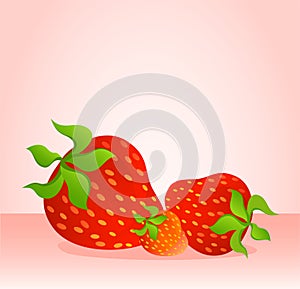 Beautiful juicy strawberry