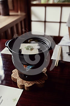 Beautiful Kaiseki tofu course in Japan