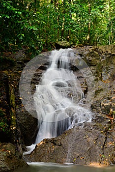 Beautiful of Kathu Waterfall at Phuket province Thailand