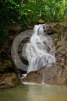 Beautiful of Kathu Waterfall at Phuket province Thailand