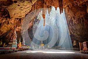 Beautiful Khao Luang cave in Phetchaburi photo