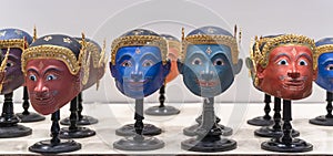 Beautiful Khon Masks Ramayana epic