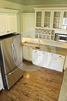 Beautiful kitchen, overhead view