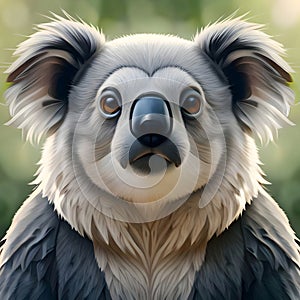 Beautiful koala bear looking at the viewer - ai generated image