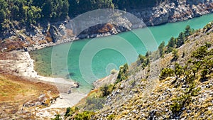 Beautiful kozjak lake in northern macedonia