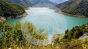 Beautiful kozjak lake in northern macedonia