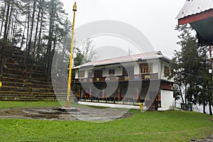 Beautiful Lachung Monastery at small village of north Sikkim