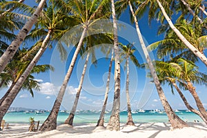 Beautiful ladscape of Boracay island, Philippines