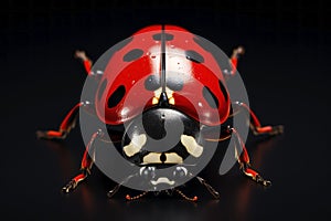 Beautiful ladybug. Generative AI