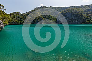 beautiful lagoon,tropical paradise,Angthong national marine park, koh Samui,Thailand.