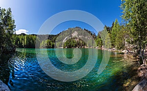 Beautiful lake in Adrspach photo