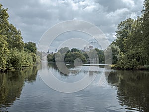 Beautiful lake in central London