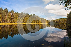 Beautiful lake in Finland
