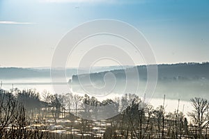 Beautiful lake landscape