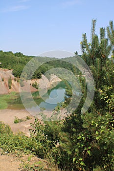 Beautiful lake near Rudabanya